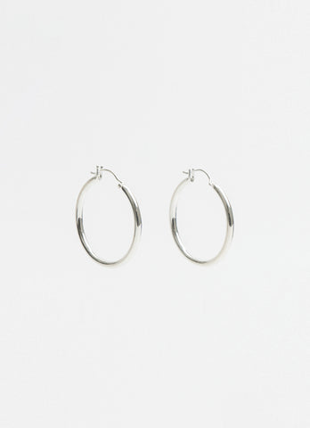 Silver Classic Hoop Earrings