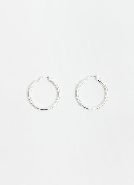 Silver Classic Hoop Earrings